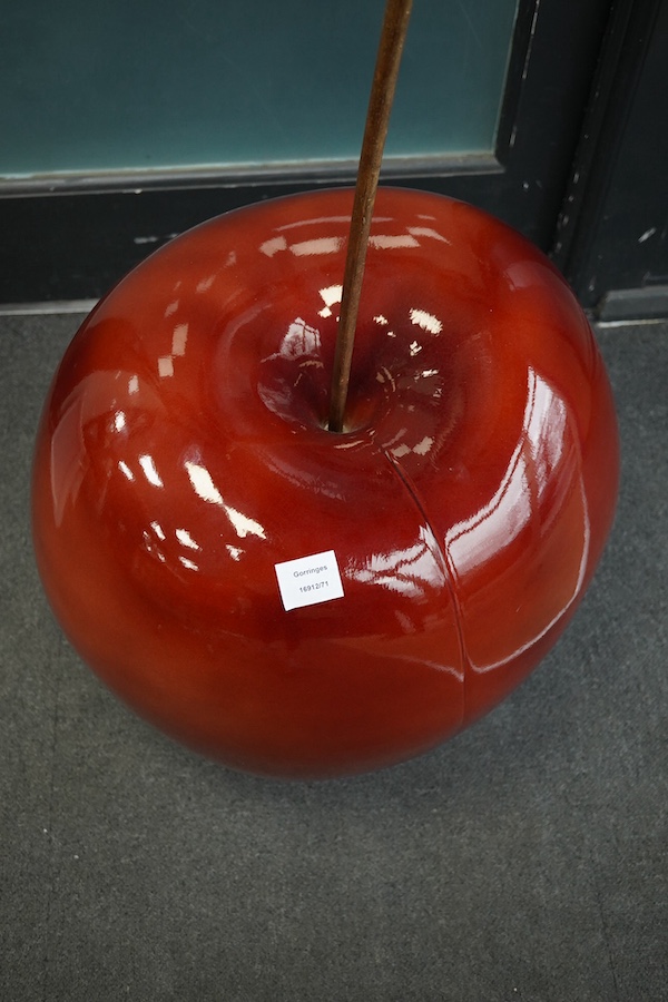 A giant cherry ornament, height 98cm. Condition - good